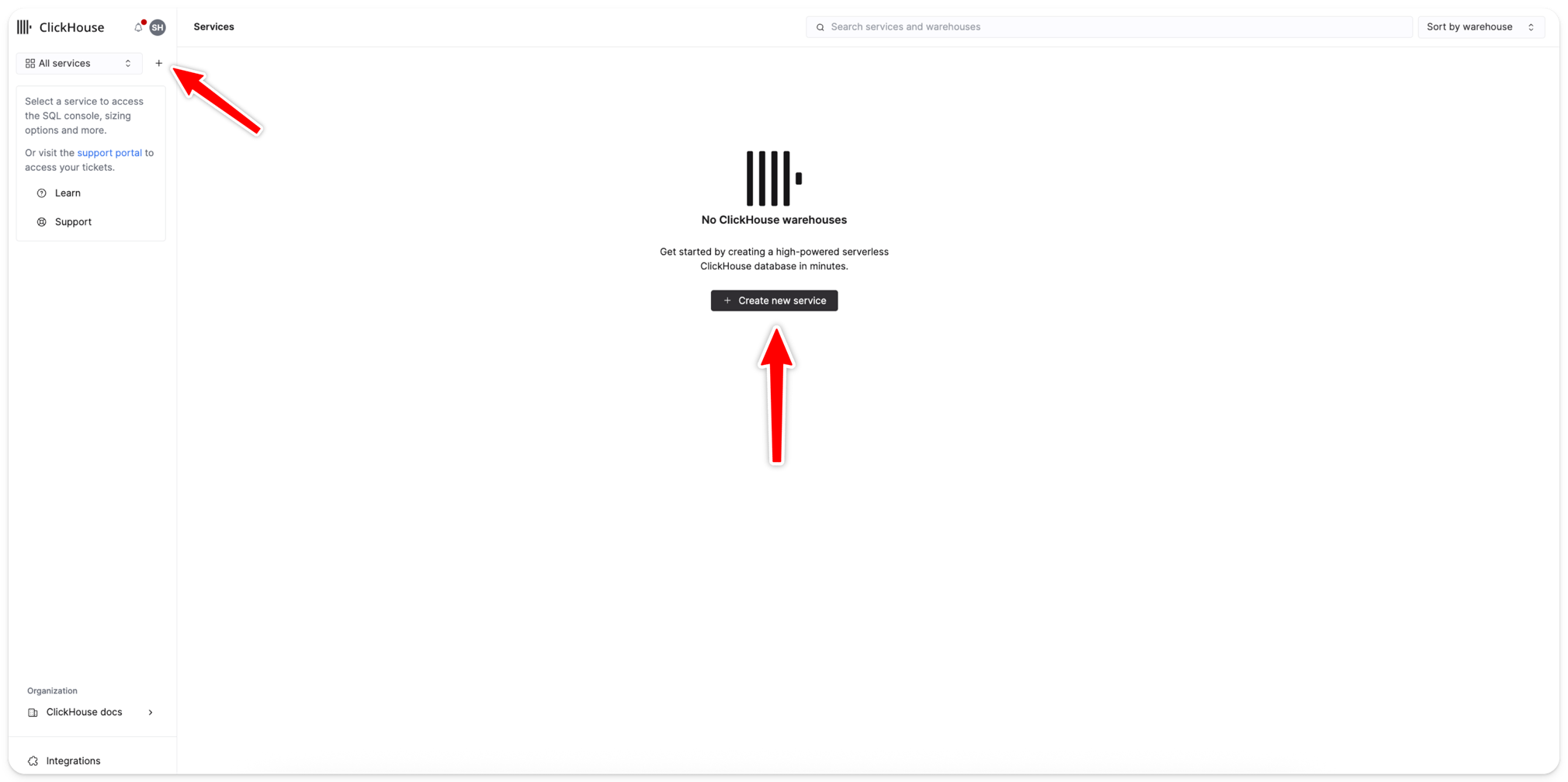 create a new service